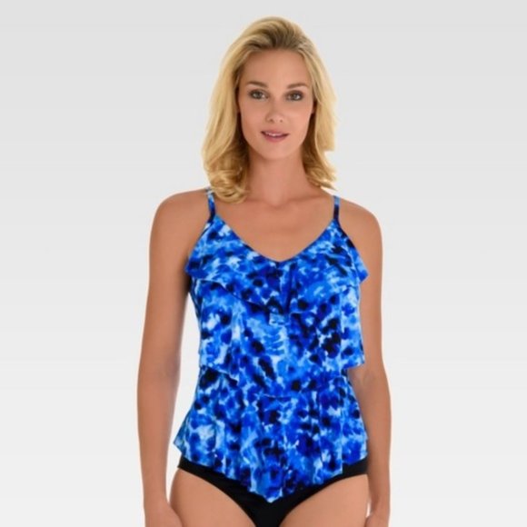 Aqua Green Swim Nwot Aqua Green Tiered Tankini Top Size S Poshmark